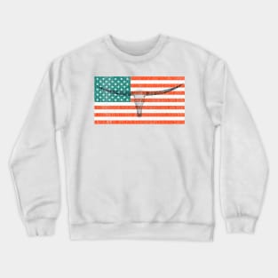 American Flag Crewneck Sweatshirt